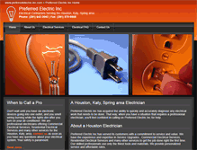 Tablet Screenshot of preferredelectric-inc.com